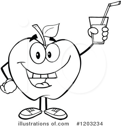 Royalty-Free (RF) Apple Clipart Illustration by Hit Toon - Stock Sample #1203234
