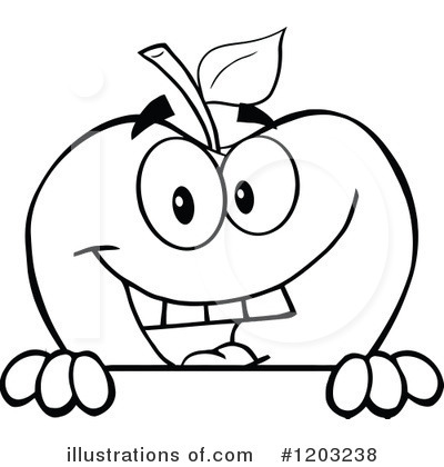 Royalty-Free (RF) Apple Clipart Illustration by Hit Toon - Stock Sample #1203238