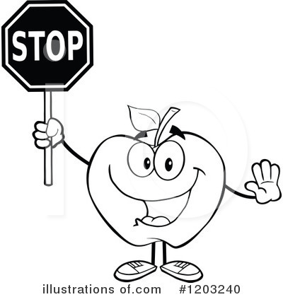 Royalty-Free (RF) Apple Clipart Illustration by Hit Toon - Stock Sample #1203240