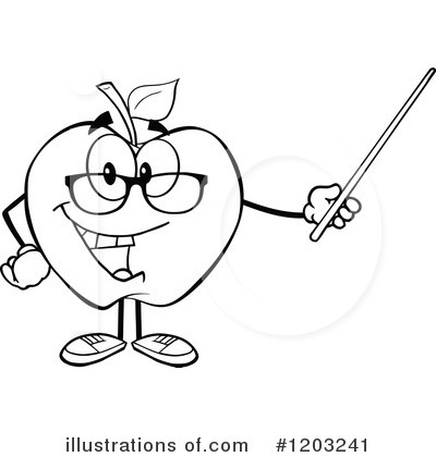Royalty-Free (RF) Apple Clipart Illustration by Hit Toon - Stock Sample #1203241