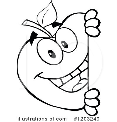Royalty-Free (RF) Apple Clipart Illustration by Hit Toon - Stock Sample #1203249