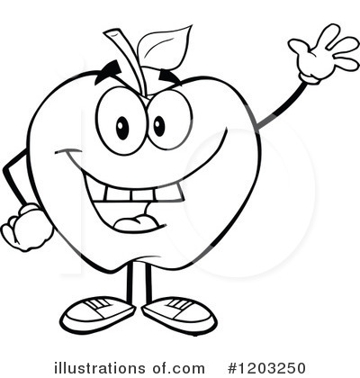 Royalty-Free (RF) Apple Clipart Illustration by Hit Toon - Stock Sample #1203250