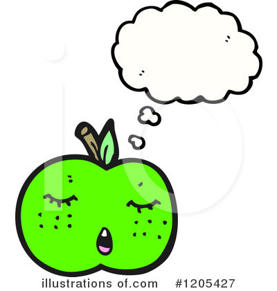 Royalty-Free (RF) Apple Clipart Illustration by lineartestpilot - Stock Sample #1205427