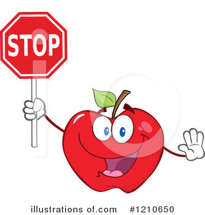 Royalty-Free (RF) Apple Clipart Illustration by Hit Toon - Stock Sample #1210650