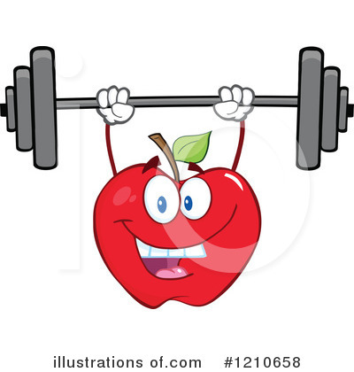 Royalty-Free (RF) Apple Clipart Illustration by Hit Toon - Stock Sample #1210658