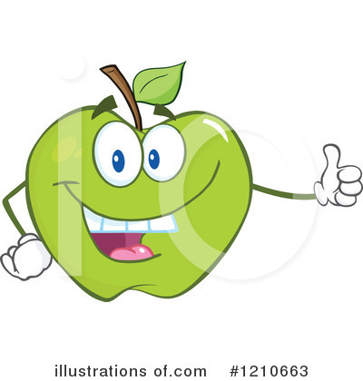 Royalty-Free (RF) Apple Clipart Illustration by Hit Toon - Stock Sample #1210663