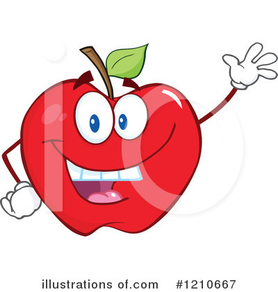 Royalty-Free (RF) Apple Clipart Illustration by Hit Toon - Stock Sample #1210667