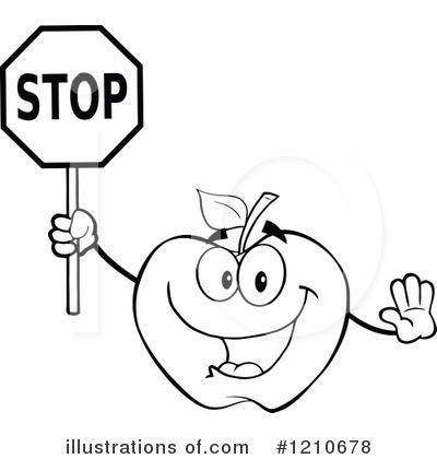 Royalty-Free (RF) Apple Clipart Illustration by Hit Toon - Stock Sample #1210678