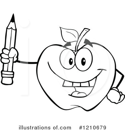 Royalty-Free (RF) Apple Clipart Illustration by Hit Toon - Stock Sample #1210679