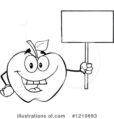 Royalty-Free (RF) Apple Clipart Illustration by Hit Toon - Stock Sample #1210683