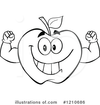 Royalty-Free (RF) Apple Clipart Illustration by Hit Toon - Stock Sample #1210686