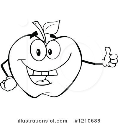 Royalty-Free (RF) Apple Clipart Illustration by Hit Toon - Stock Sample #1210688
