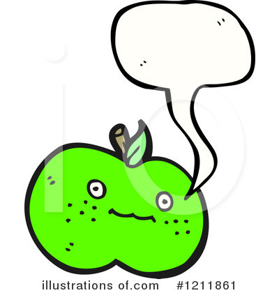 Royalty-Free (RF) Apple Clipart Illustration by lineartestpilot - Stock Sample #1211861