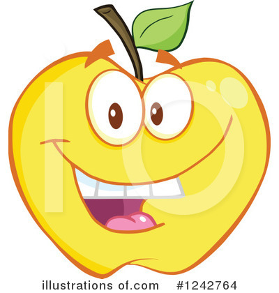 Royalty-Free (RF) Apple Clipart Illustration by Hit Toon - Stock Sample #1242764