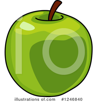 Royalty-Free (RF) Apple Clipart Illustration by Vector Tradition SM - Stock Sample #1246840