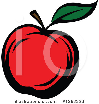 Royalty-Free (RF) Apple Clipart Illustration by Vector Tradition SM - Stock Sample #1288323