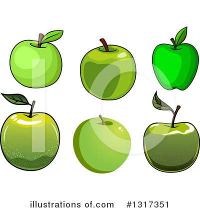 Royalty-Free (RF) Apple Clipart Illustration by Vector Tradition SM - Stock Sample #1317351