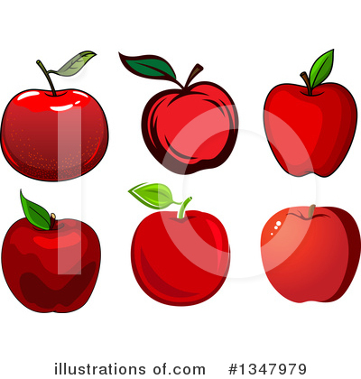 Royalty-Free (RF) Apple Clipart Illustration by Vector Tradition SM - Stock Sample #1347979