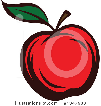 Royalty-Free (RF) Apple Clipart Illustration by Vector Tradition SM - Stock Sample #1347980