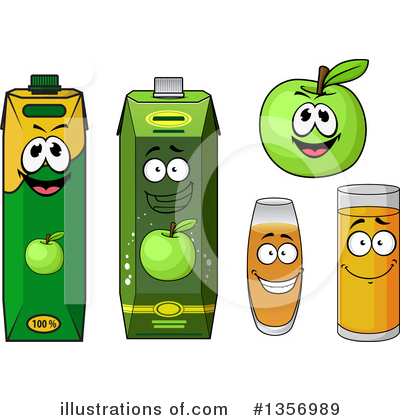 Apple Juice Clipart #1356989 by Vector Tradition SM
