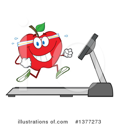 Royalty-Free (RF) Apple Clipart Illustration by Hit Toon - Stock Sample #1377273