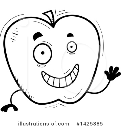 Royalty-Free (RF) Apple Clipart Illustration by Cory Thoman - Stock Sample #1425885