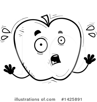 Royalty-Free (RF) Apple Clipart Illustration by Cory Thoman - Stock Sample #1425891