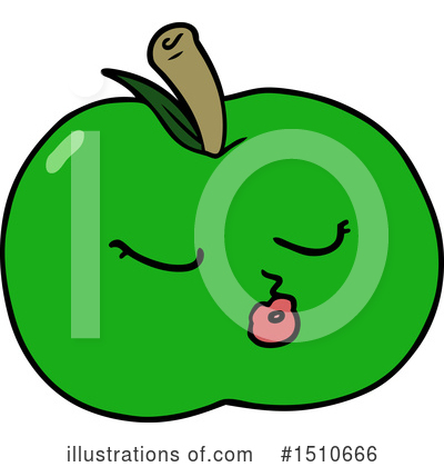 Royalty-Free (RF) Apple Clipart Illustration by lineartestpilot - Stock Sample #1510666