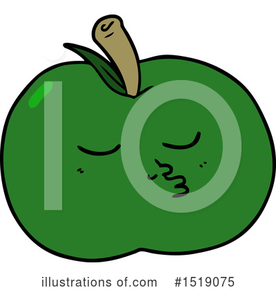 Royalty-Free (RF) Apple Clipart Illustration by lineartestpilot - Stock Sample #1519075