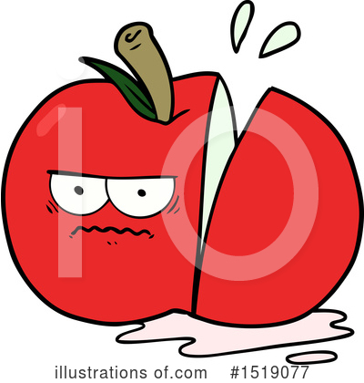 Royalty-Free (RF) Apple Clipart Illustration by lineartestpilot - Stock Sample #1519077