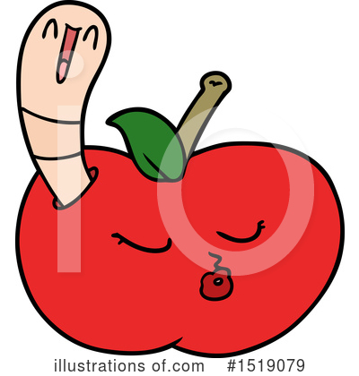 Royalty-Free (RF) Apple Clipart Illustration by lineartestpilot - Stock Sample #1519079