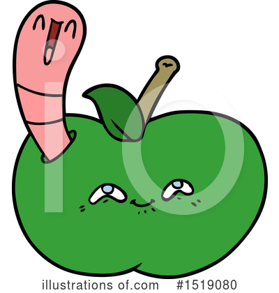 Royalty-Free (RF) Apple Clipart Illustration by lineartestpilot - Stock Sample #1519080