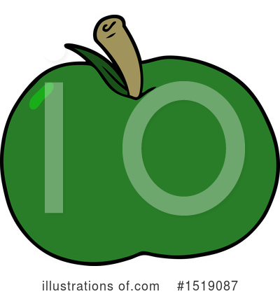 Royalty-Free (RF) Apple Clipart Illustration by lineartestpilot - Stock Sample #1519087