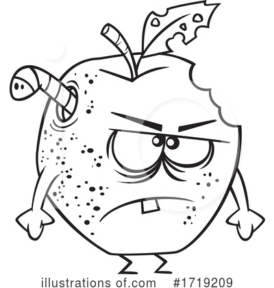 Royalty-Free (RF) Apple Clipart Illustration by toonaday - Stock Sample #1719209