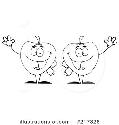 Royalty-Free (RF) Apple Clipart Illustration by Hit Toon - Stock Sample #217328