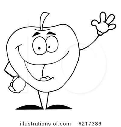Royalty-Free (RF) Apple Clipart Illustration by Hit Toon - Stock Sample #217336