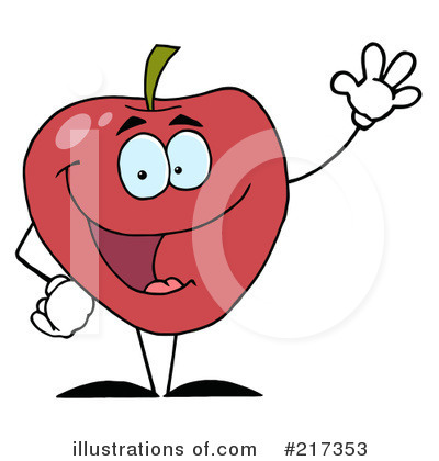 Royalty-Free (RF) Apple Clipart Illustration by Hit Toon - Stock Sample #217353