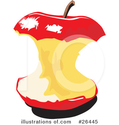 Royalty-Free (RF) Apple Clipart Illustration by David Rey - Stock Sample #26445
