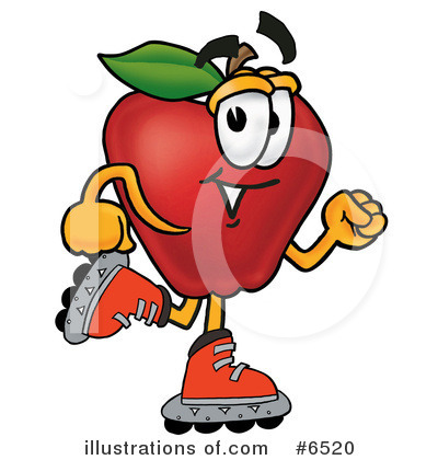 Royalty-Free (RF) Apple Clipart Illustration by Mascot Junction - Stock Sample #6520