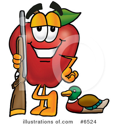 Royalty-Free (RF) Apple Clipart Illustration by Mascot Junction - Stock Sample #6524