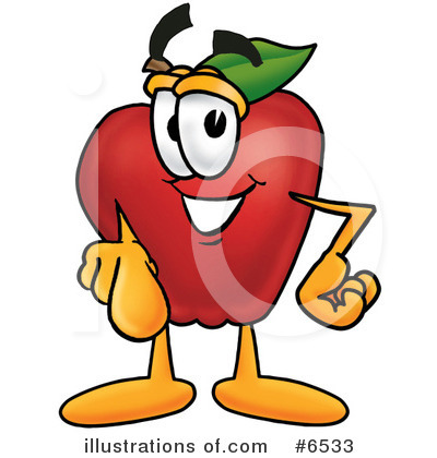 Royalty-Free (RF) Apple Clipart Illustration by Mascot Junction - Stock Sample #6533