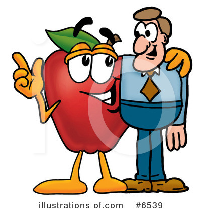 Royalty-Free (RF) Apple Clipart Illustration by Mascot Junction - Stock Sample #6539