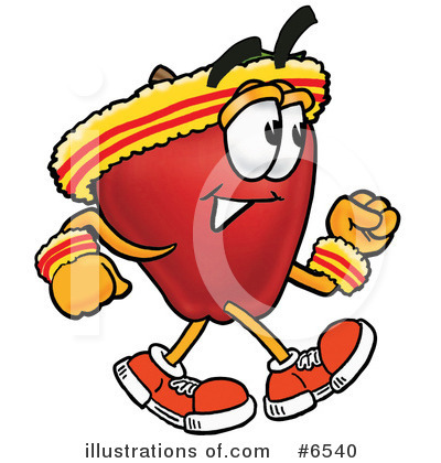 Royalty-Free (RF) Apple Clipart Illustration by Mascot Junction - Stock Sample #6540