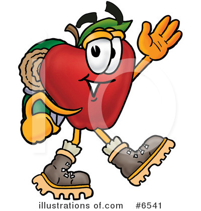 Royalty-Free (RF) Apple Clipart Illustration by Mascot Junction - Stock Sample #6541