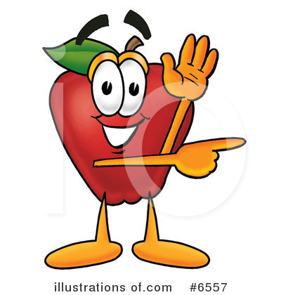 Royalty-Free (RF) Apple Clipart Illustration by Mascot Junction - Stock Sample #6557