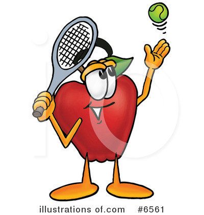 Royalty-Free (RF) Apple Clipart Illustration by Mascot Junction - Stock Sample #6561