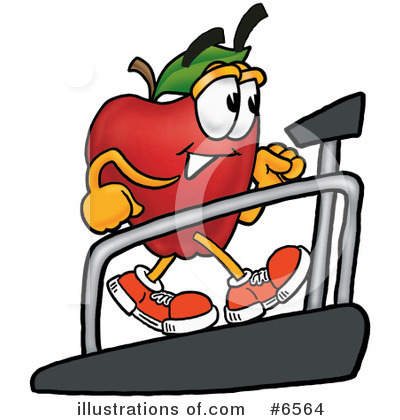 Royalty-Free (RF) Apple Clipart Illustration by Mascot Junction - Stock Sample #6564