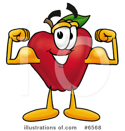 Royalty-Free (RF) Apple Clipart Illustration by Mascot Junction - Stock Sample #6568