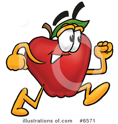 Royalty-Free (RF) Apple Clipart Illustration by Mascot Junction - Stock Sample #6571