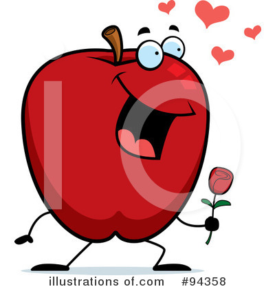 Royalty-Free (RF) Apple Clipart Illustration by Cory Thoman - Stock Sample #94358